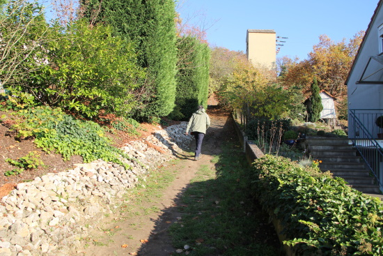 Der weitere Aufstieg ist ein unbefestigter Weg (Bild: Björn Neckermann) Der weitere Aufstieg ist ein unbefestigter Weg (Bild: Björn Neckermann)