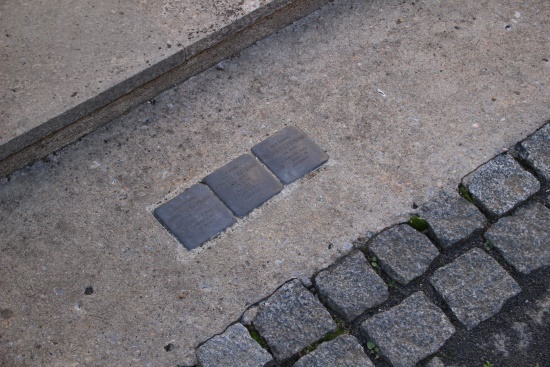 Die Stolpersteine in Aub - sie waren doch unsere Nachbarn (Bild: Björn Neckermann) Die Stolpersteine in Aub - sie waren doch unsere Nachbarn (Bild: Björn Neckermann)