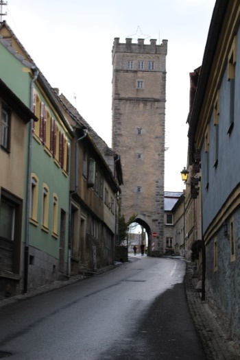 Der obere Turm - Aub war berühmt und berüchtigt für seine steil abführenden Innenstrassen (Bild: Björn Neckermann) Der obere Turm - Aub war berühmt und berüchtigt für seine steil abführenden Innenstrassen (Bild: Björn Neckermann)