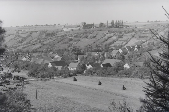 Eine alte Aufnahme von der Burganlage aus dem frühen 20.Jahrhundert (Bild: © Stadt Creglingen) Eine alte Aufnahme von der Burganlage aus dem frühen 20.Jahrhundert (Bild: © Stadt Creglingen)