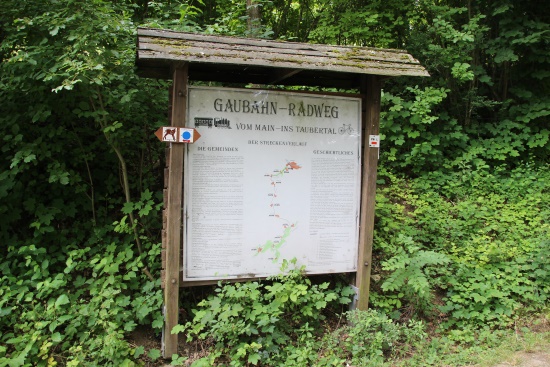 Einstieg - ehemalige Gaubahntrasse heute Rad- und Wanderweg (Bild: Björn Neckermann)