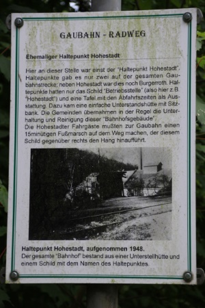 Ehemaliger Haltepunkt: Hohestadt (Bild: Björn Neckermann) Ehemaliger Haltepunkt: Hohestadt (Bild: Björn Neckermann)