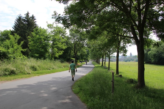 Hier den Hinweisschildern nach rechts folgen zur "Alten Mainbrücke" (Bild: Björn Neckermann)