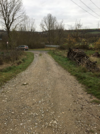 Bleiben Sie rechts - ein Hinweispfahl deutet Ihnen die Wanderrichtung an (Bild: Björn Neckermann)