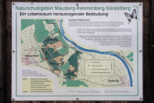 Hinweistafel am Startpunkt des Naturschutzgebietes (Bild: Thomas Langhirt)