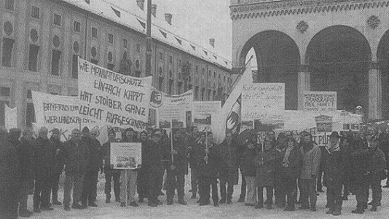 Landschaftspflege-Protestkundgebung in München